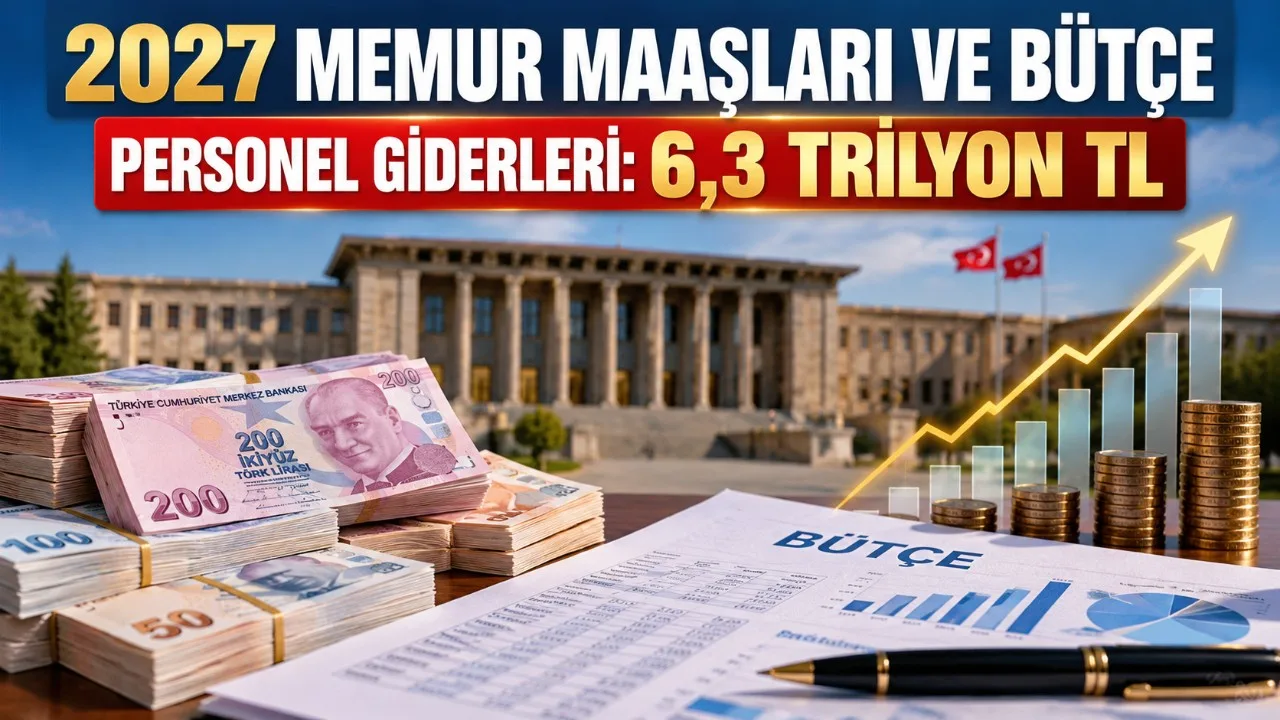 2027 memur maaş zammı: Bütçeye 6,3 trilyon ayrıldı
