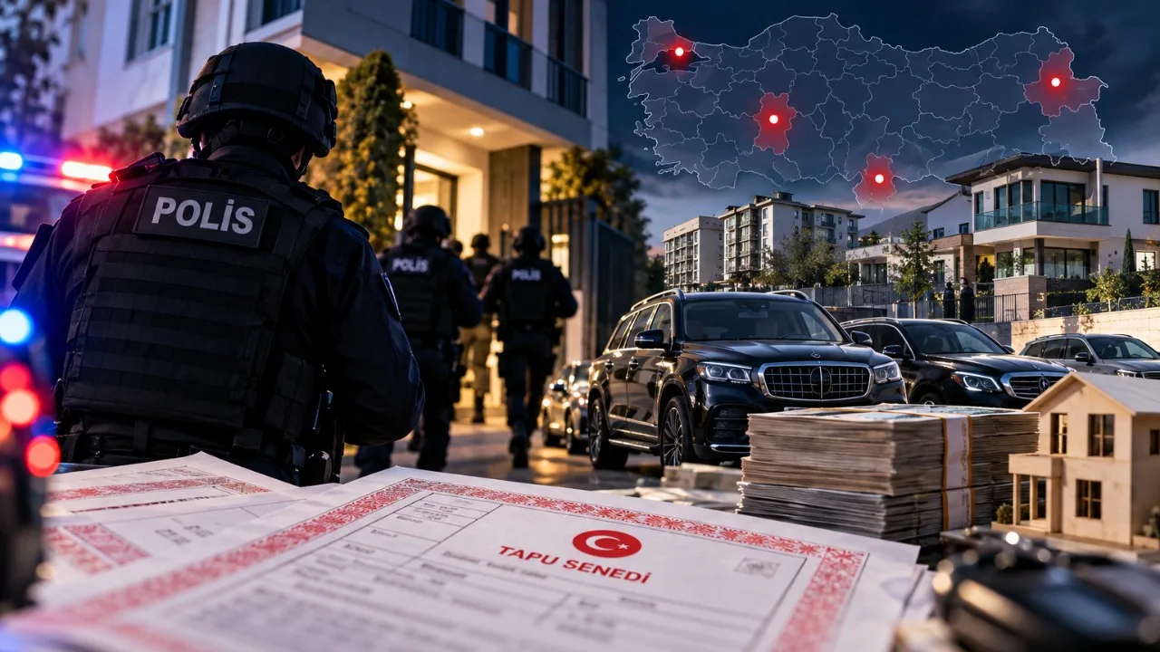 5 milyar liralık kara para operasyonu: 148 taşınmaza.