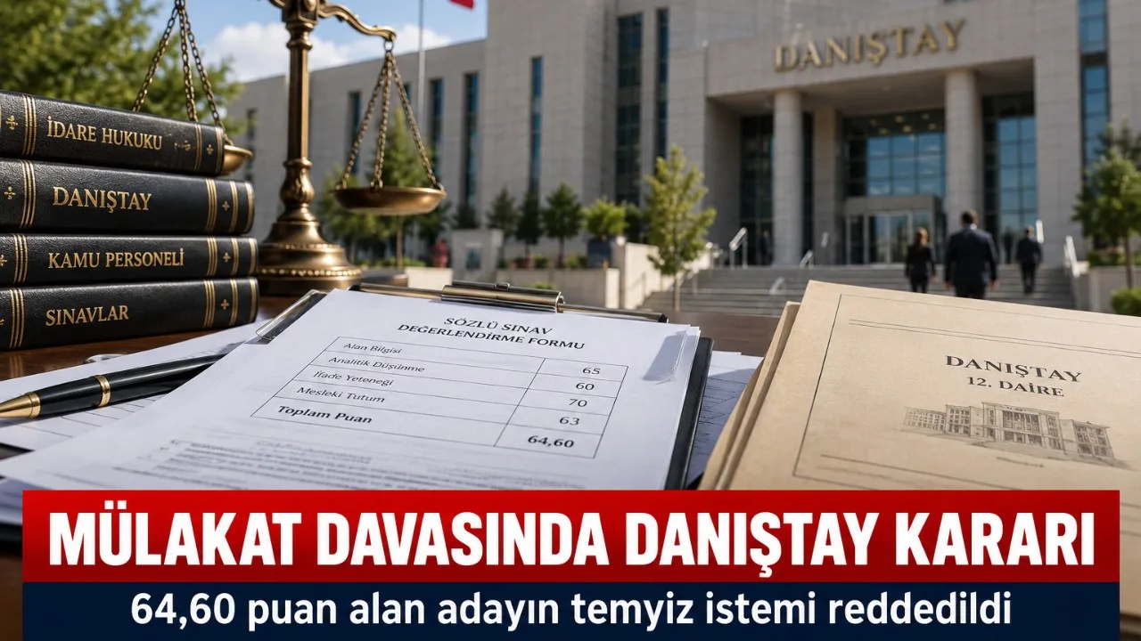 Danıştay, Mali Hizmetler Uzman Yardımcısı Sınav.