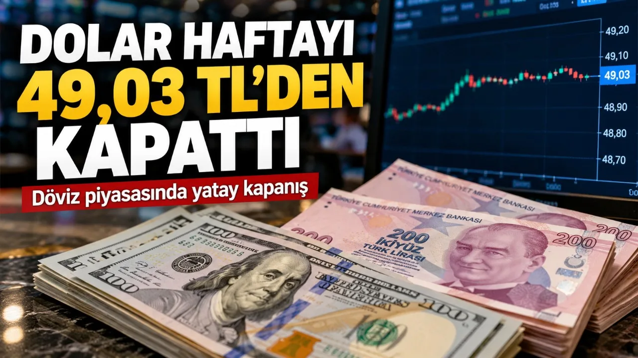 Dolar haftayı 49,03 TL'den kapattı