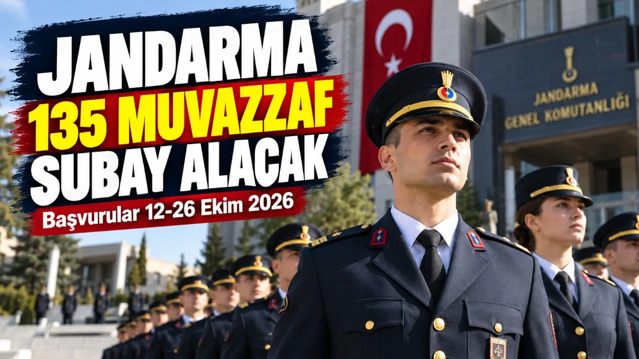 Jandarma 135 Muvazzaf Subay Alımı Başvuruları Başladı
