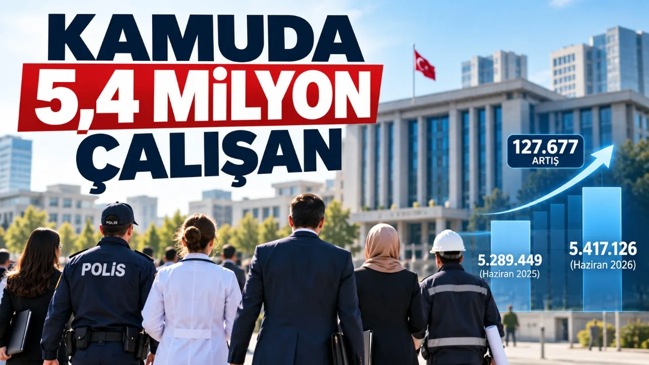 Kamu personeli sayısı 5,4 milyon sınırını aştı