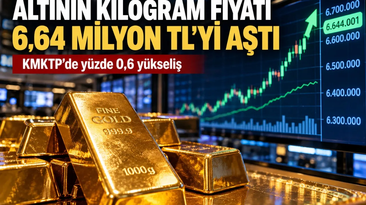 Kilogram altın 6,64 milyon lirayı aştı, yükseliş.