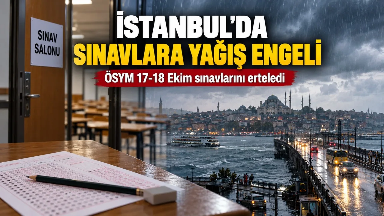 ÖSYM İstanbul sınavlarını erteledi