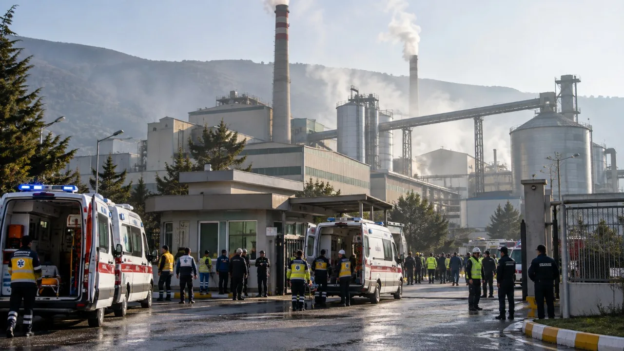 Turhal şeker fabrikasında gaz sızıntısı: 45 kişi.