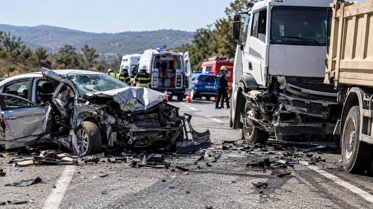 Uşak'ta feci kaza: Aynı aileden 3 kişi hayatını.