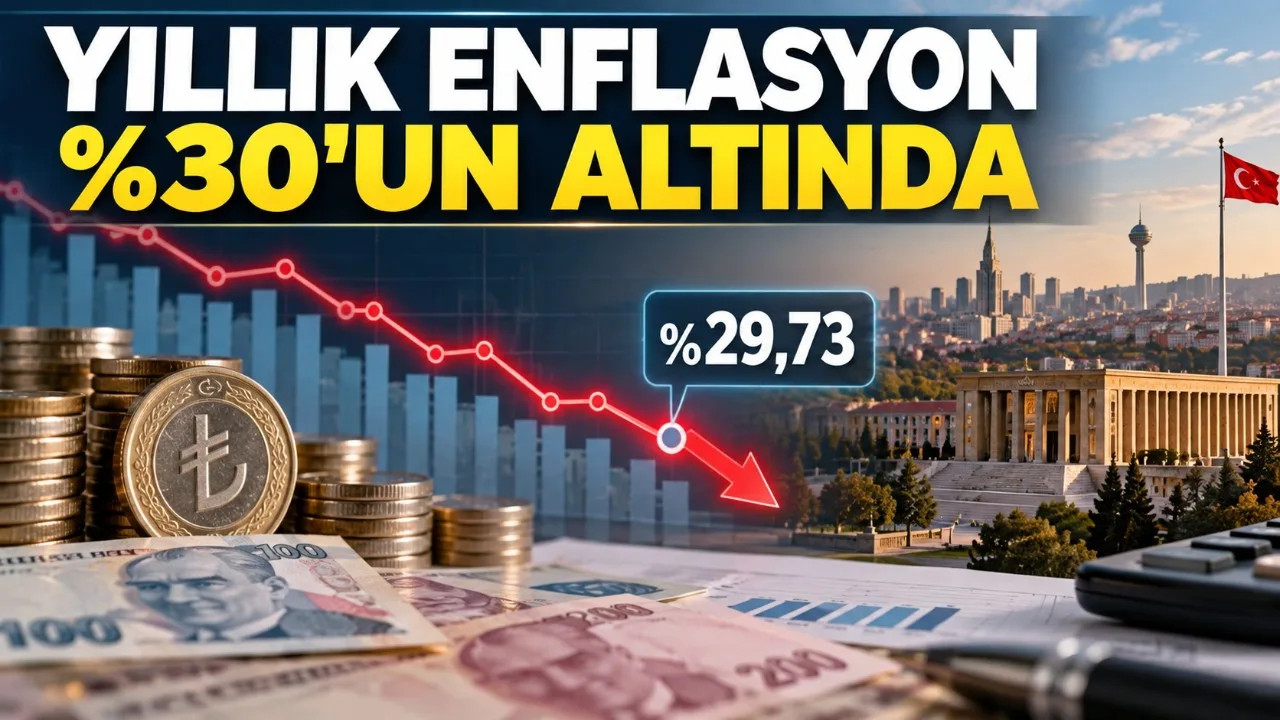 Yıllık enflasyon 57 ay sonra yüzde 30'un altına düştü