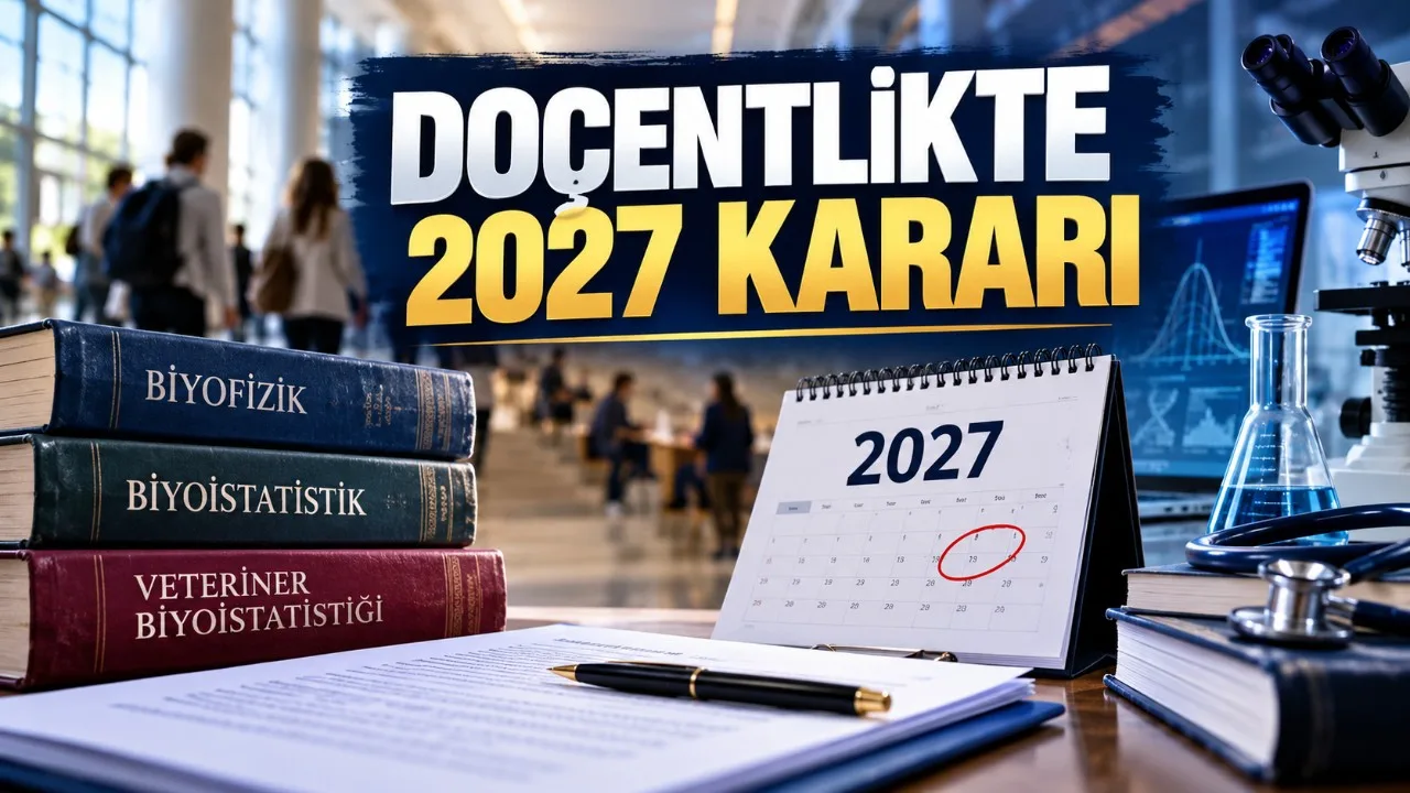 YÖK'ten doçentlikte 3 alan için 2027 erteleme